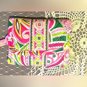 VERA BRADLEY PINWHEEL PINK TAXI  WALLET